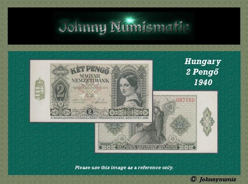 Hungary 2 Pengo 1940 UNC