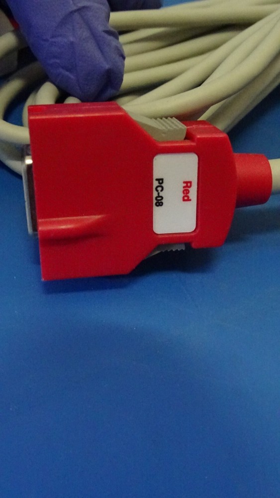 Masimo Set RED PC-08 Patient Cable adapter SpO2 MasimoSet