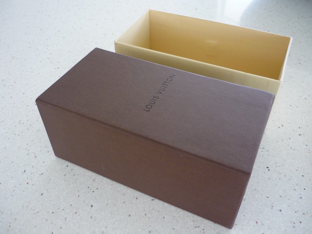 LOUIS VUITTON BOX DRAWER & LEATHER PULL AUTHENIC 7" X 3 1/2" X 3"