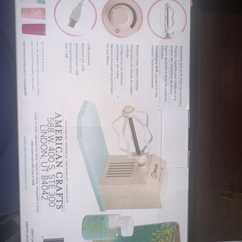 We R Memory Keepers Spin It Motorized Rotary Drying Tool 1 Pc.