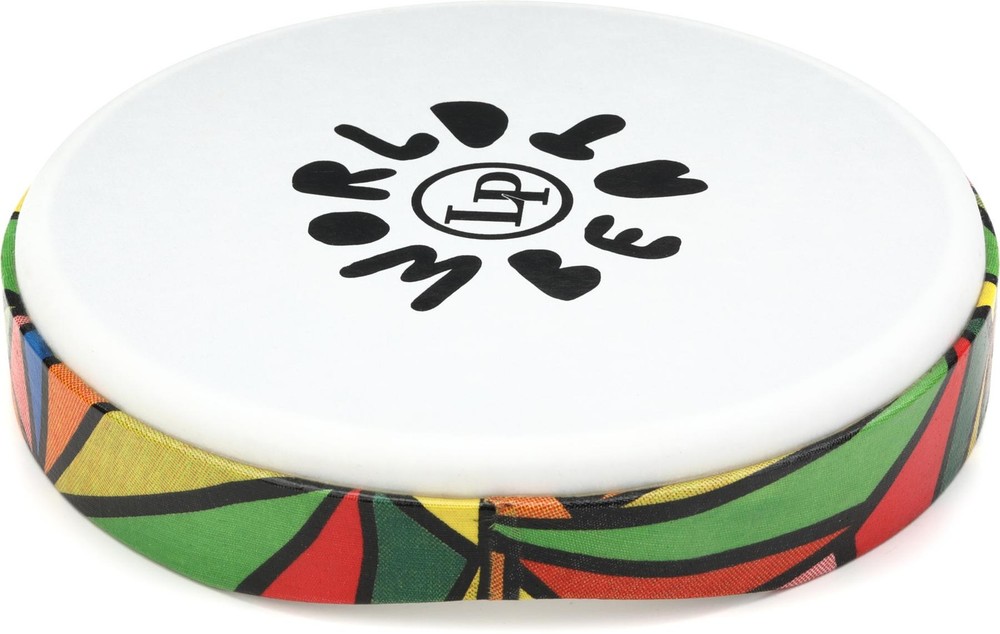 Latin Percussion World Beat Frame Drum - 10 inches, Multicolor