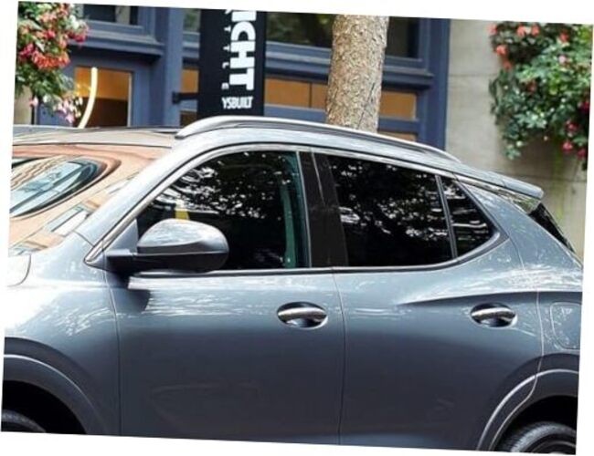 Pillar Post Window Trim Compatible with Buick Encore 2020-2024 Gloss (Black)