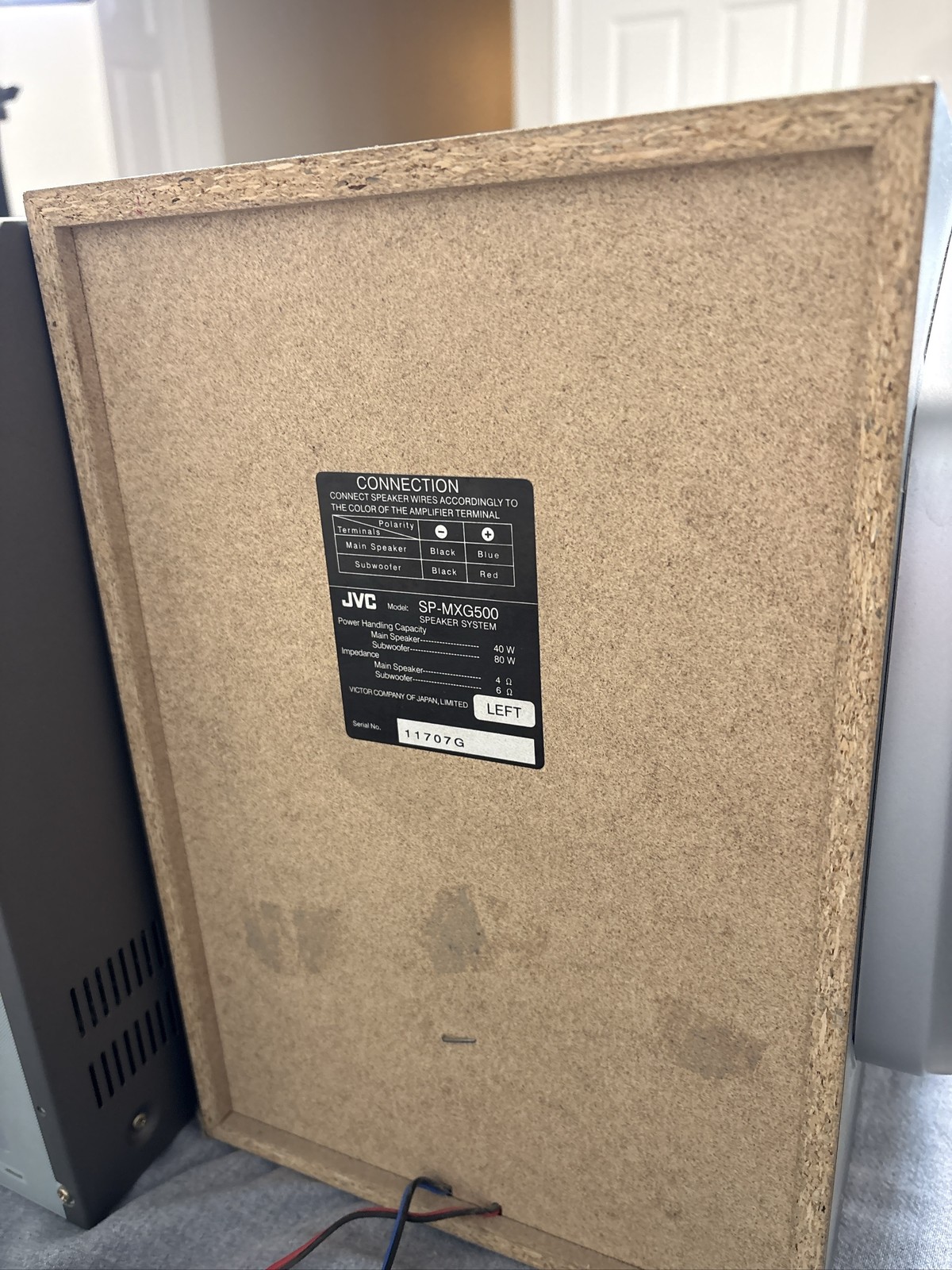 JVC CA-MXG500 Stereo Receiver System MX-G500 130W With Speakers Tested