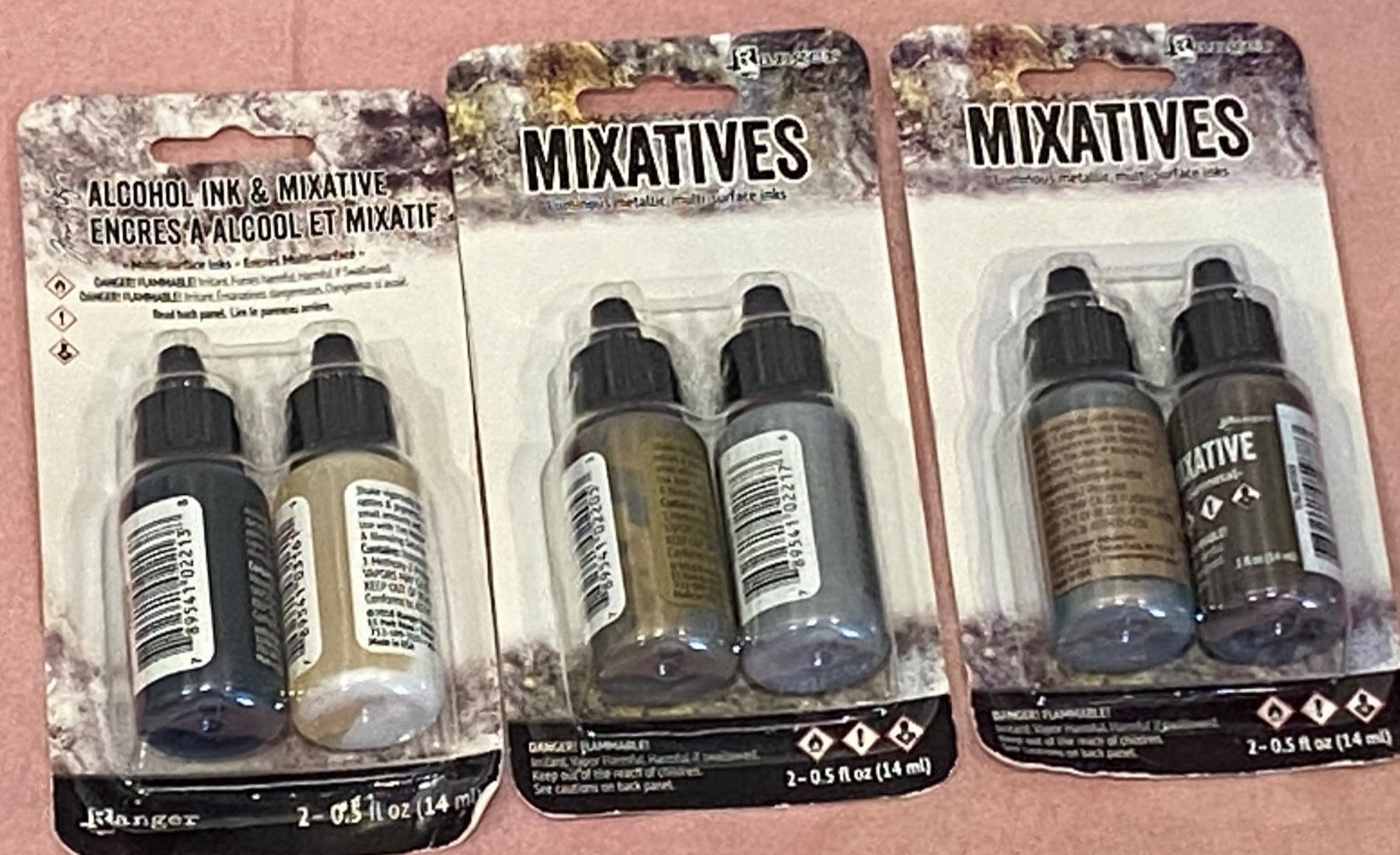 24 pc set Tim Holtz Ranger Adirondack Alcohol Ink 51 bottles diff inks + 6 acces