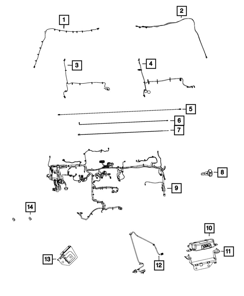 Genuine Mopar Charging Port USB 68365897AA