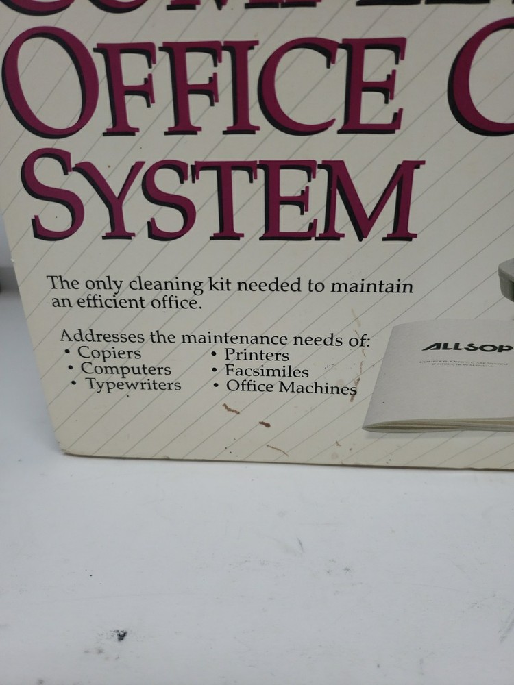 Vintage ALLSOP Complete Office Care System
