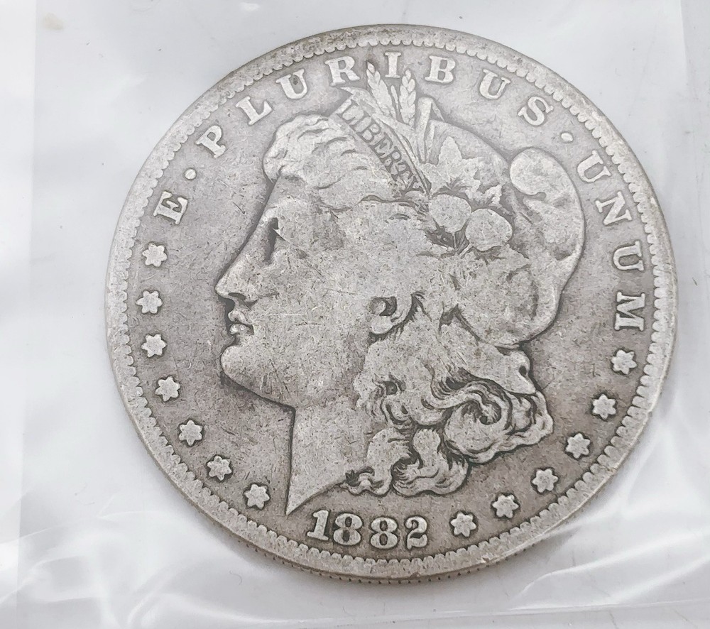 1882 S Morgan Silver Dollar Coin Circulated