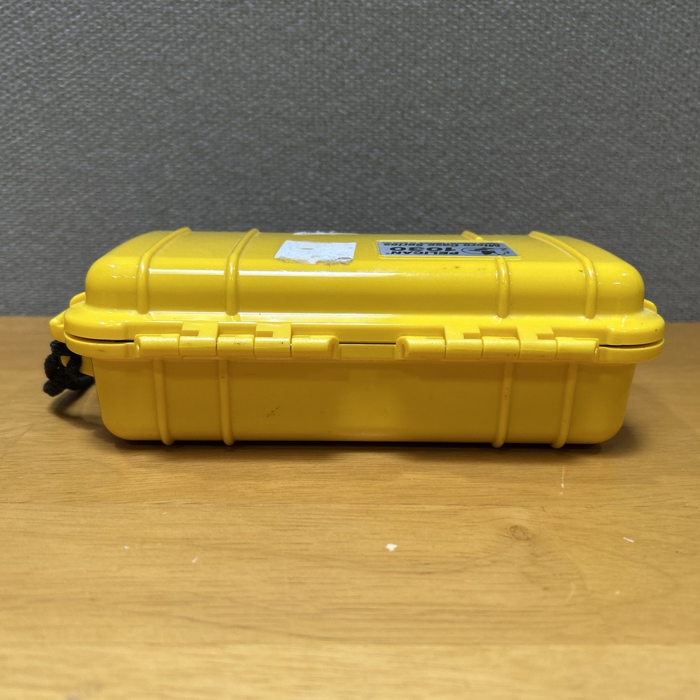 Pelican 1030 Micro Case Series Yellow Waterproof Used