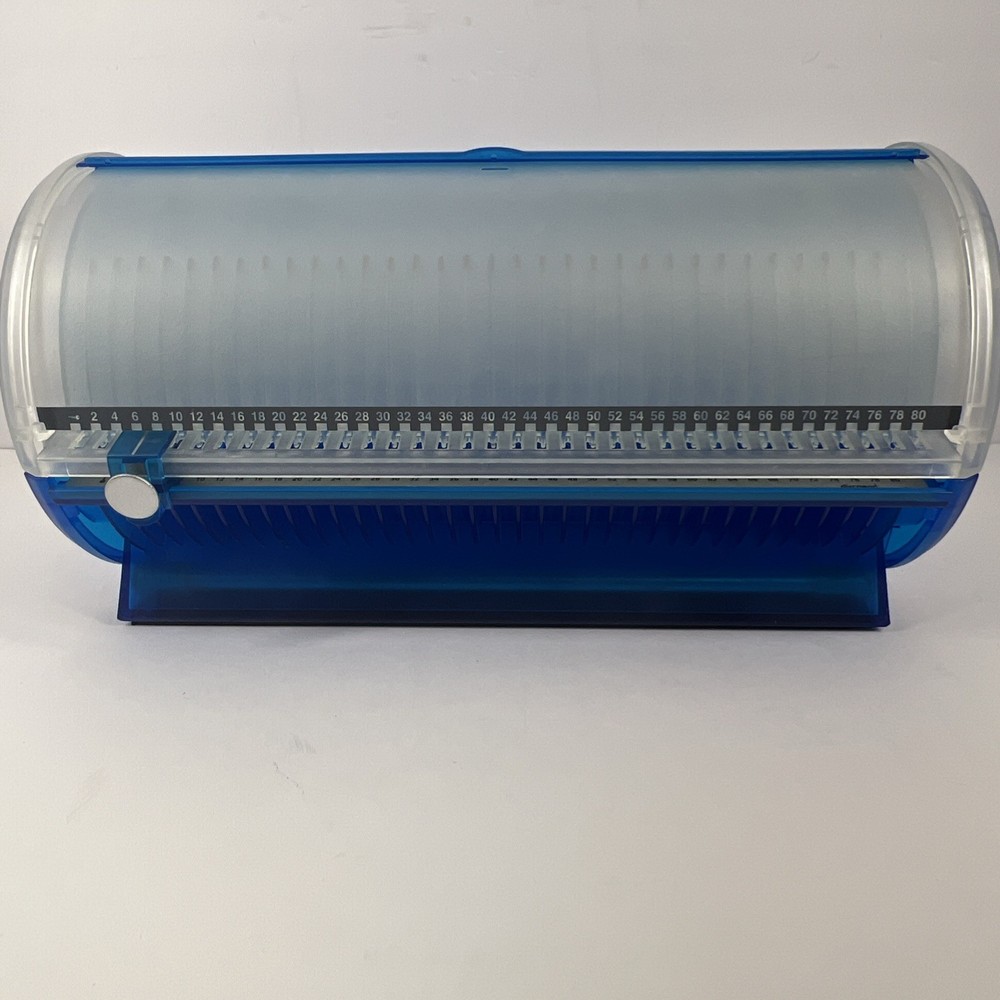 Discgear Disc Zen Selector 80 Disc Storage Case 90's Blue Round Holder