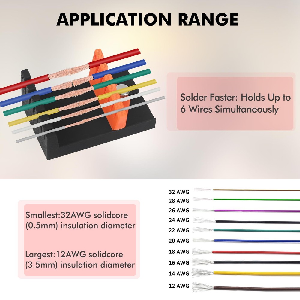 Adjustable Helping Hands Soldering - Solder Wire Holder Stand for Black