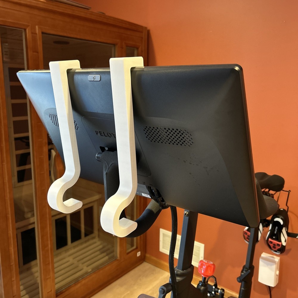 Compact Peloton Laptop Stand With Easy Storage Hooks