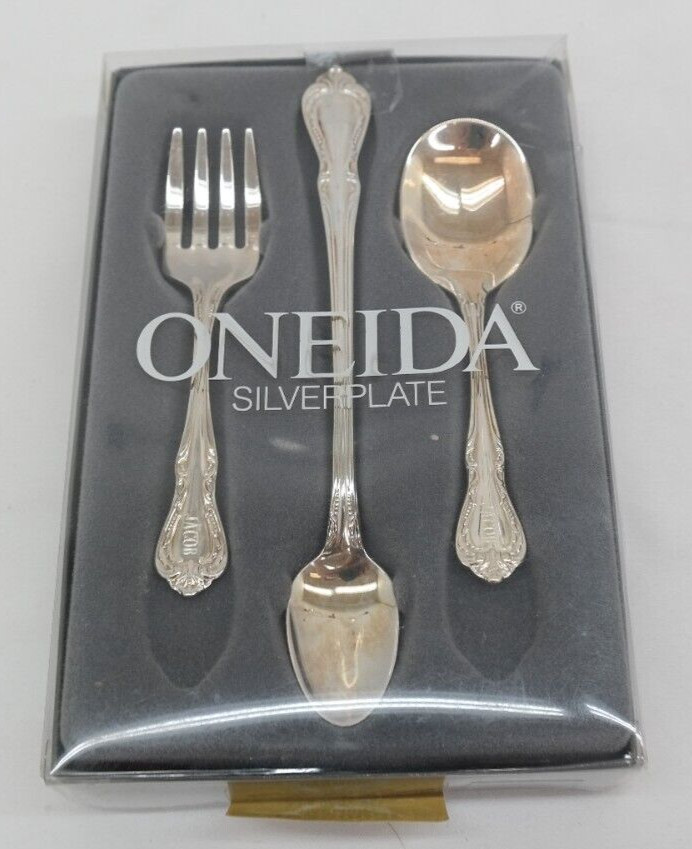 Oneida Harmony Silver Plated Silverware 3 Piece Baby Set "Jacob"    JR