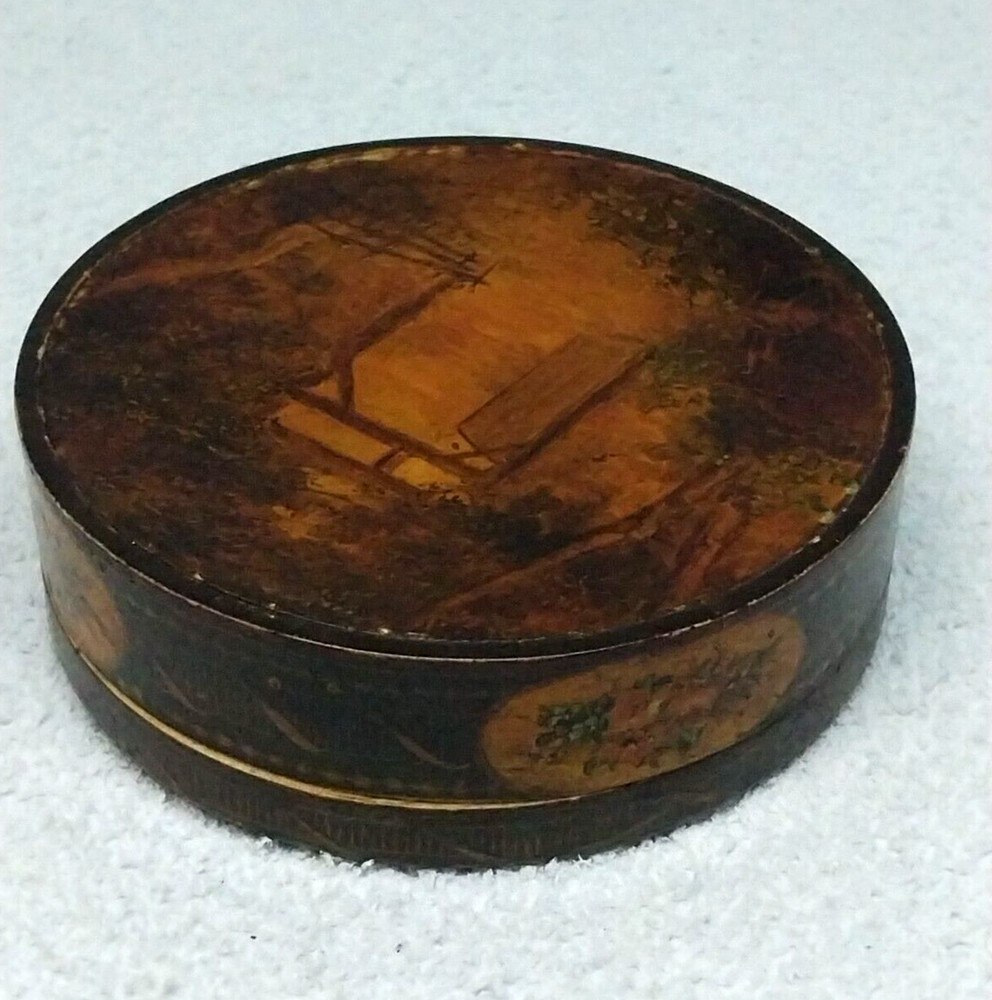 ANTIQUE GENTLEMAN'S TABLE SNUFF BOX Vernis Martin