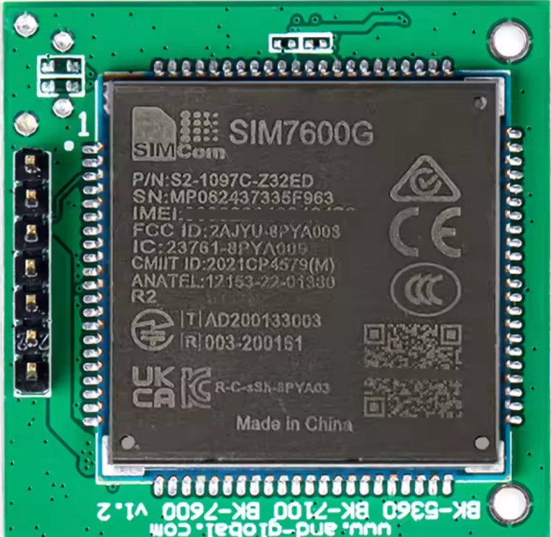 SimCom SIM7600G 4G LTE cellular breakout board all global bands
