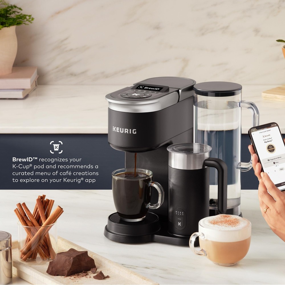 K-Cafe SMART Single Serve K-Cup Pod Coffee Maker, Black