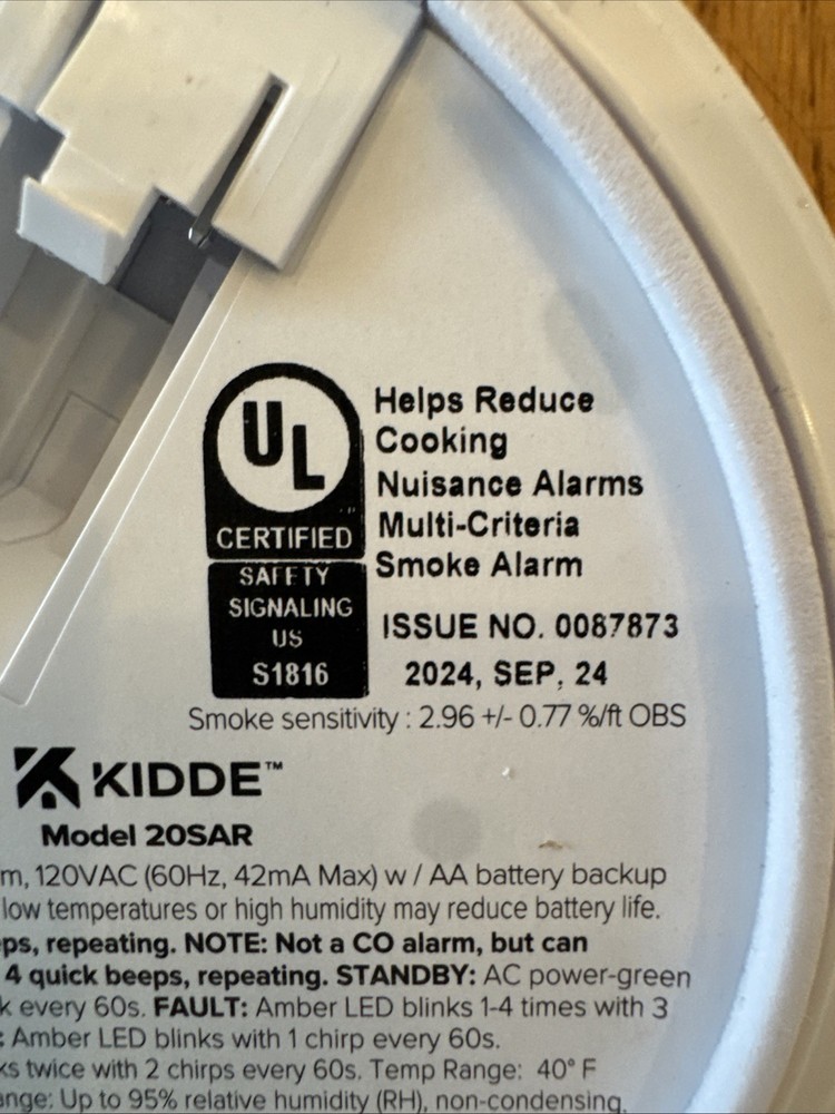 2 PACK Kidde Hardwired Smoke Detector w/ Battery Backup Model# 20SAR Please Read
