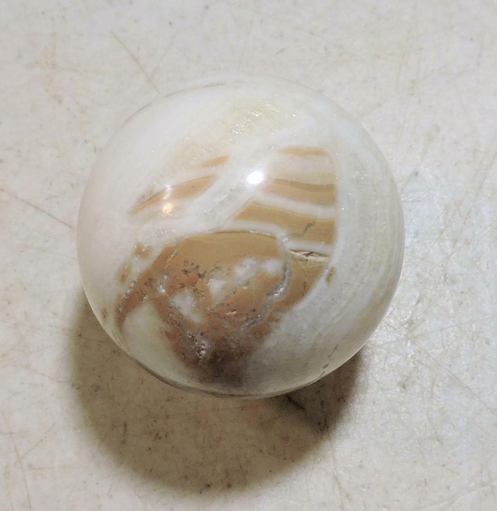 Fluorescent Orange Calcite 44mm Collection Sphere 5106