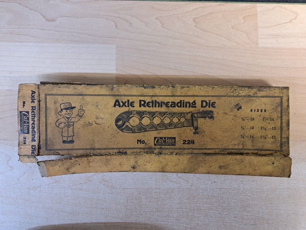 Cal Van Axle Rethreading Die No. 224