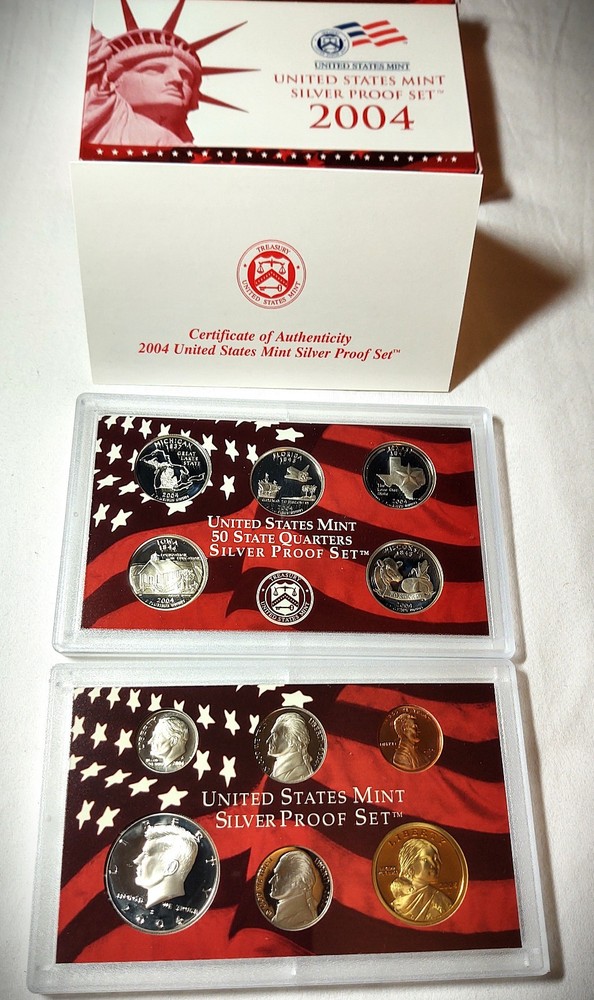 2004 Silver Proof Set U.S. Mint - Original Government Packaging with COA