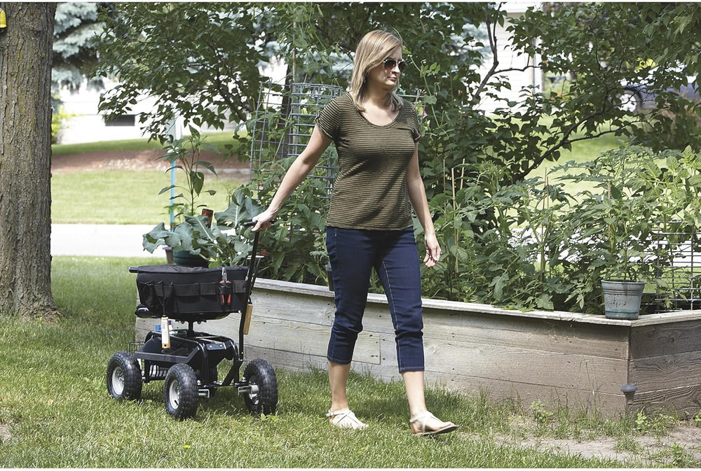 Deluxe Rolling Garden Seat with Easy Change Turnbars