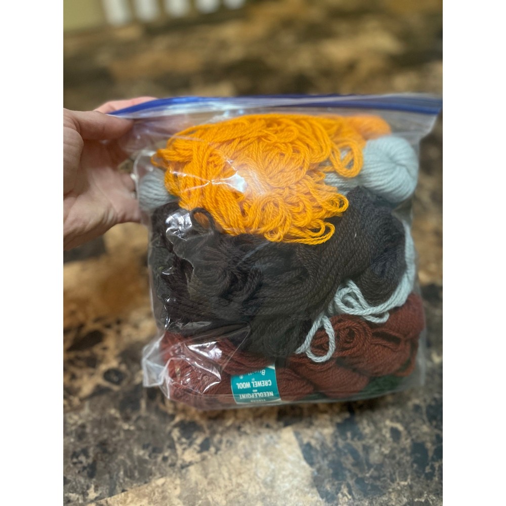 Bucilla brand yarn.