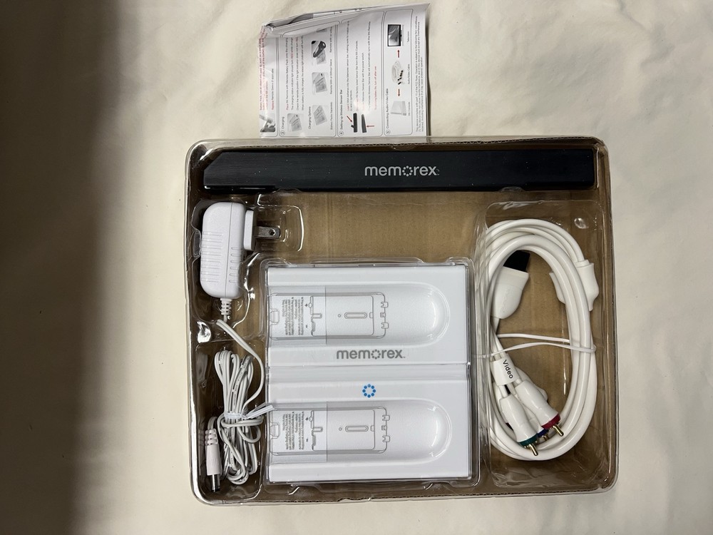 Memorex Wii Starter Kit New. Component Cables, Charging Station More