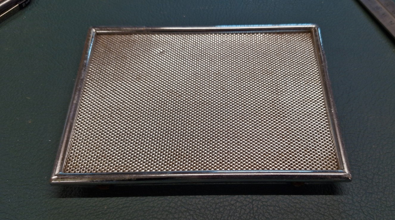 Classic car chrome speaker grill