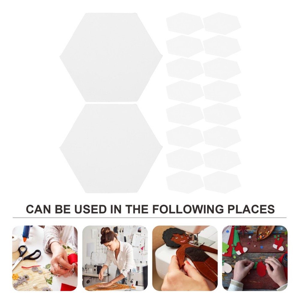300 Pcs Hexagon Papers for Quilting Patchwork Tool Decor Drawing Hexagonal