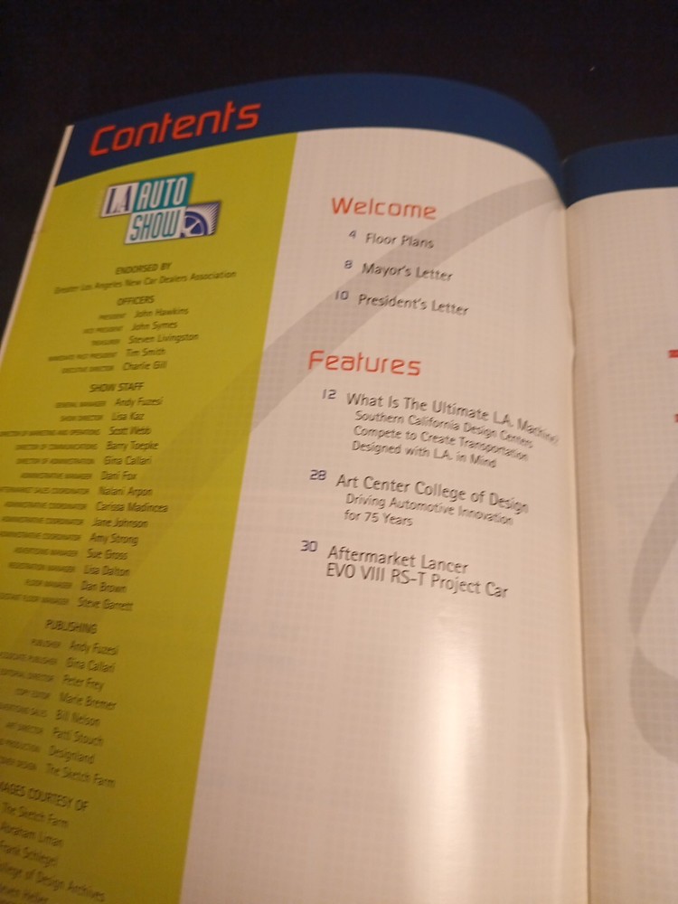 Los Angeles Auto Show Program 2005