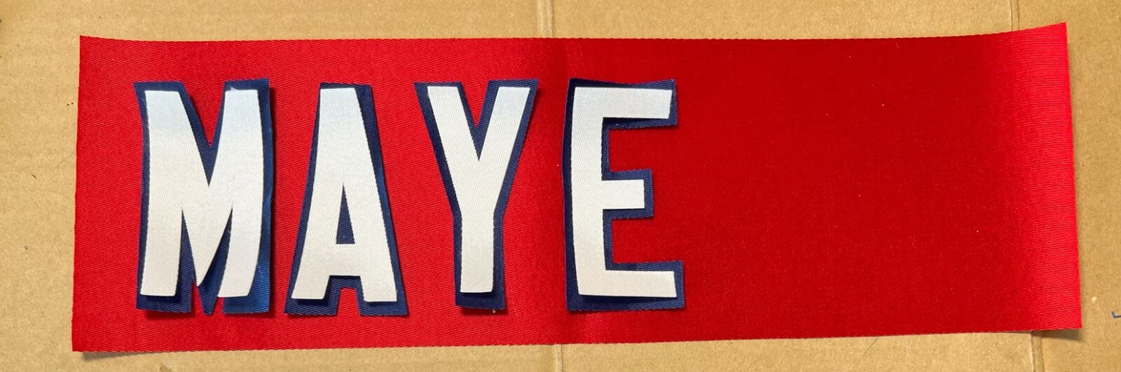 New England Patriots Various Players UNSEWN Nameplates for your own Jersey