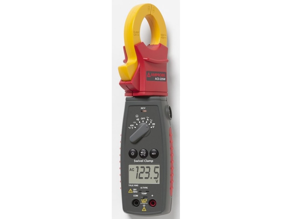 Amprobe ACD-23SW - 400A True-RMS Swivel Clamp Meter with Temperature and VolTect