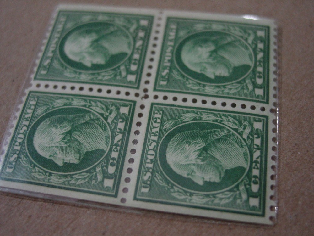 US Scott #405b Booklet 4 Mint H 405