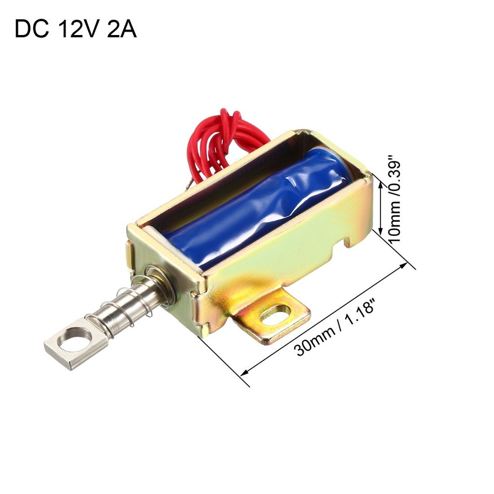 DC12V 2A 5mm Electromagnetic Solenoid Pull Type for Electric Lock