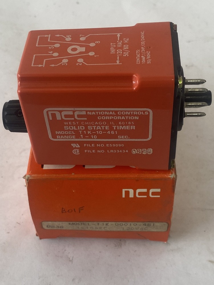 NCC T1K-10-461 Solid State Timer 0.1-10 Seconds