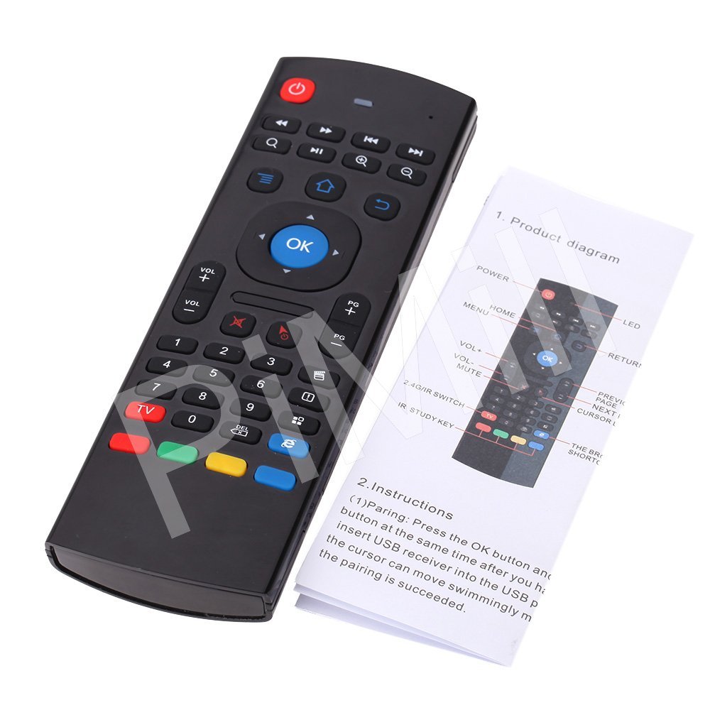 MX3 2.4GHz Wireless Air Fly Mouse Keyboard Remote Control For Android TV Box US