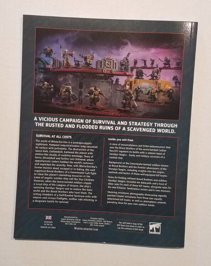 Warhammer 40K Kill Team Termination Rule Book