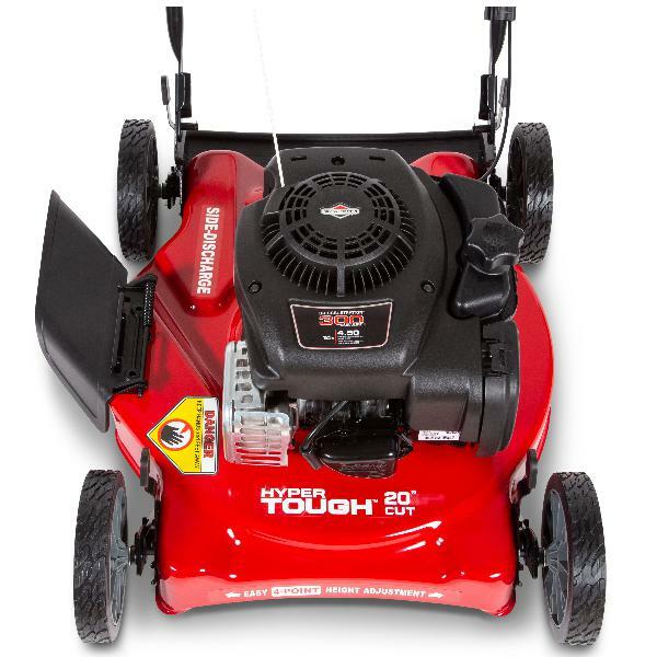 Hyper Tough 20" Side Discharge Push Mower with Briggs and Stratton Engine
