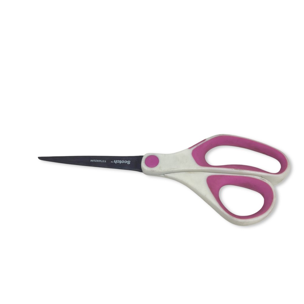 Scotch Titanium Scissors Set, 8 Inch Precision Shears, 7 Pcs, Mixed Colors