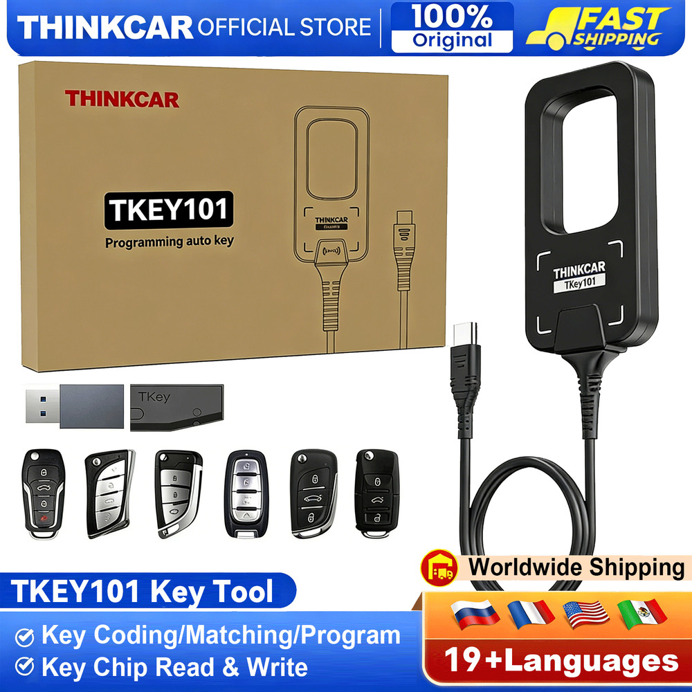 THINKCAR TKEY101 Key Fob Programmer Matching Coding Remote Maker for 689BT 892BT