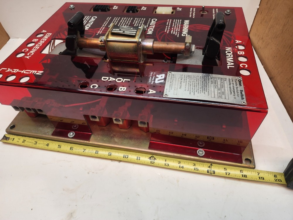 Onan 306-2240 Automatic Transfer Switch Gear W/Linear Motor 100A 600V 3PH