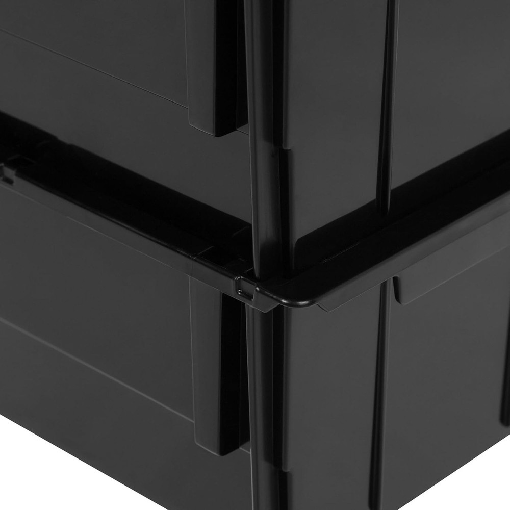 IRIS USA 6PK Stackable Plastic Storage Bins Organizer, Garage, Jumbo (Open Box)