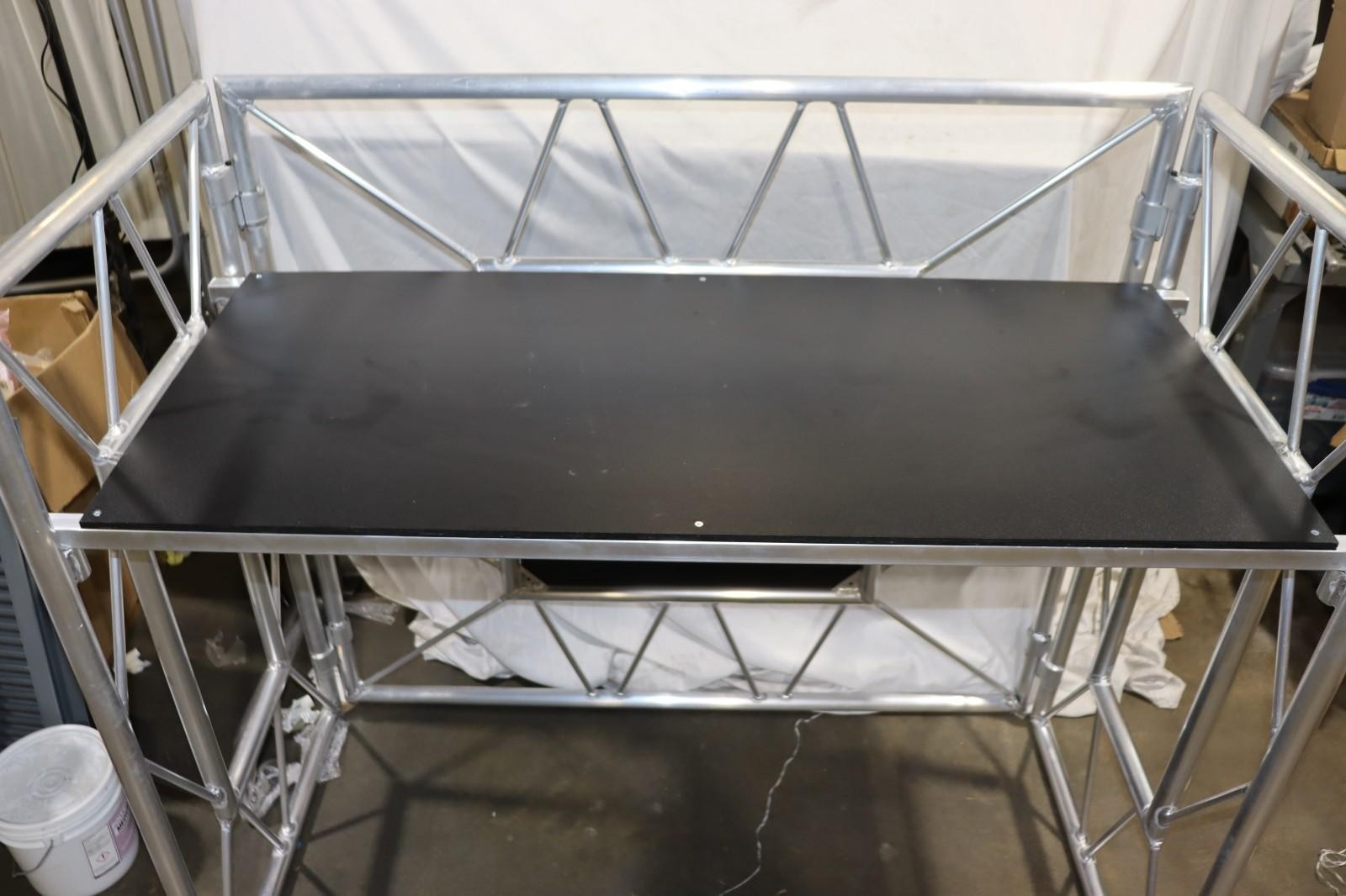 American DJ Pro Event Table 2 Foldable Portable Metal DJ Booth, Used