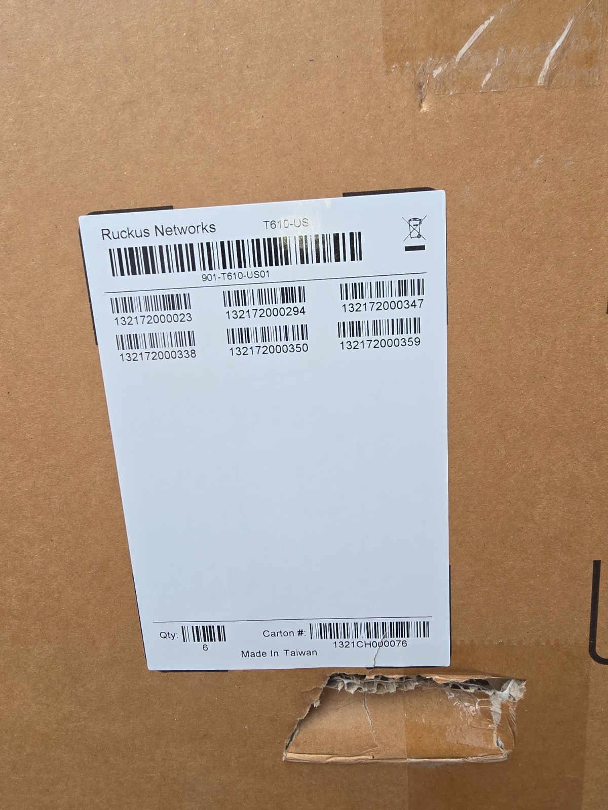 Brand New Ruckus T610 2.4GHx/5GHz Outdoor Access Point 4x4:4 901-T610-US01