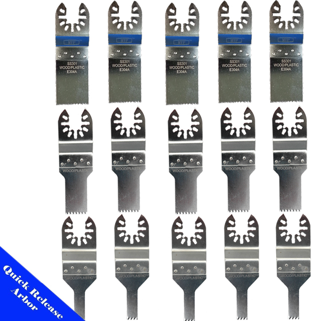 15 Blade Oscillating Multi Tool for Porter Cable Black & Decker Craftsman Ridgid