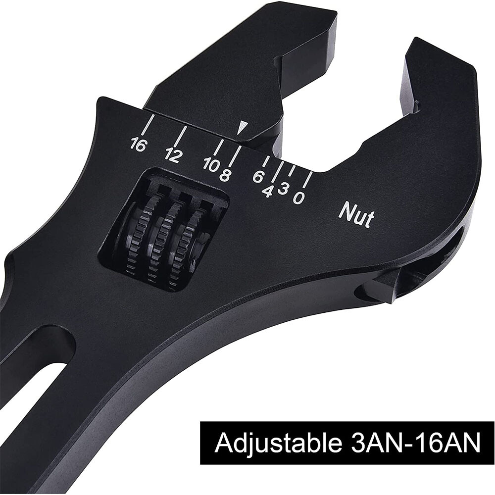Adjustable Wrench Tool Spanner for Hose End Fitting 3AN-16AN Thishill
