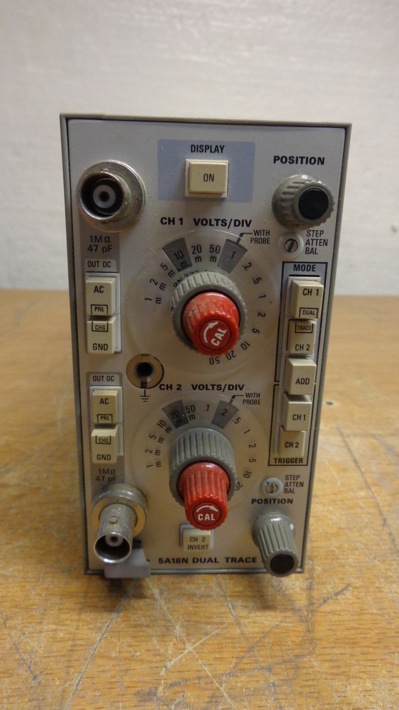 Tektronix 5A18N Dual-Trace Amplifier Plug-In Module