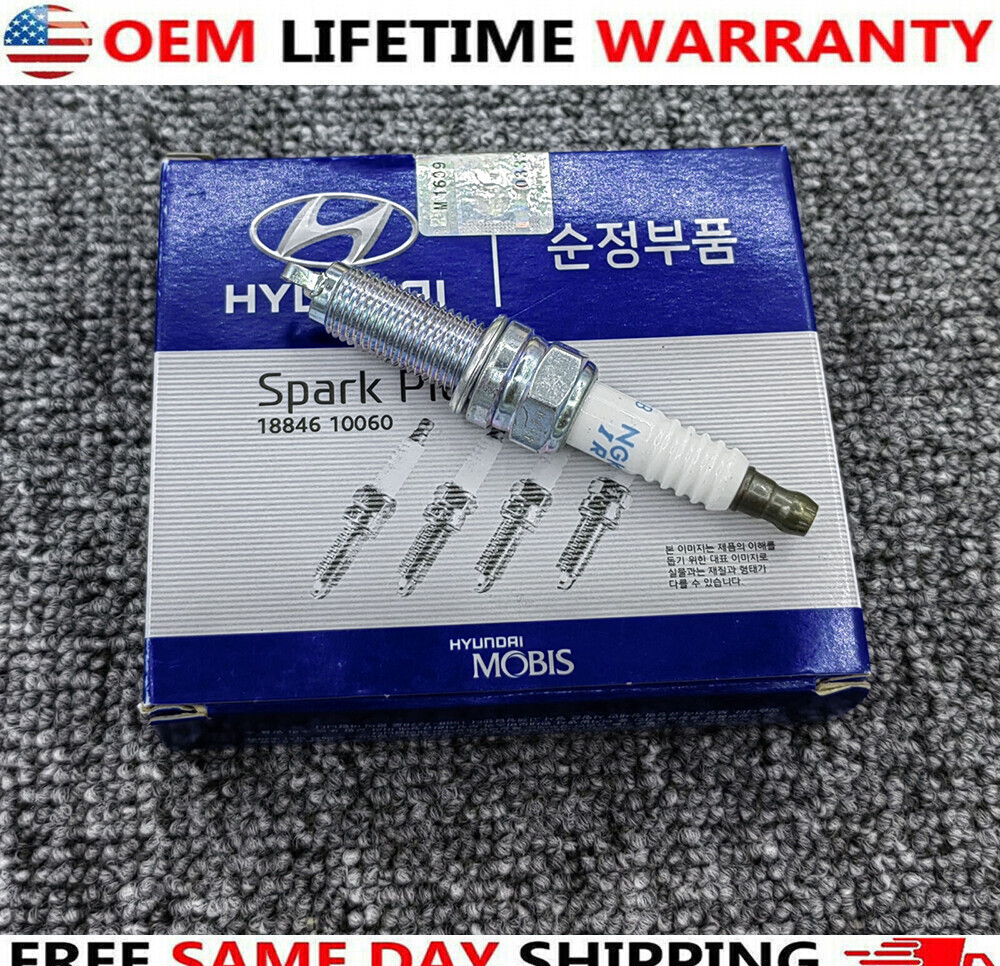 4PCS Iridium 18846-10060 SILZKR6B10E Spark Plugs For Hyundai ACCENT KIA RIO SOUL