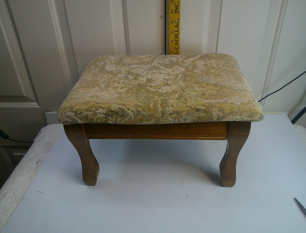 Retro  Foot Stool Ottoman Mid Century