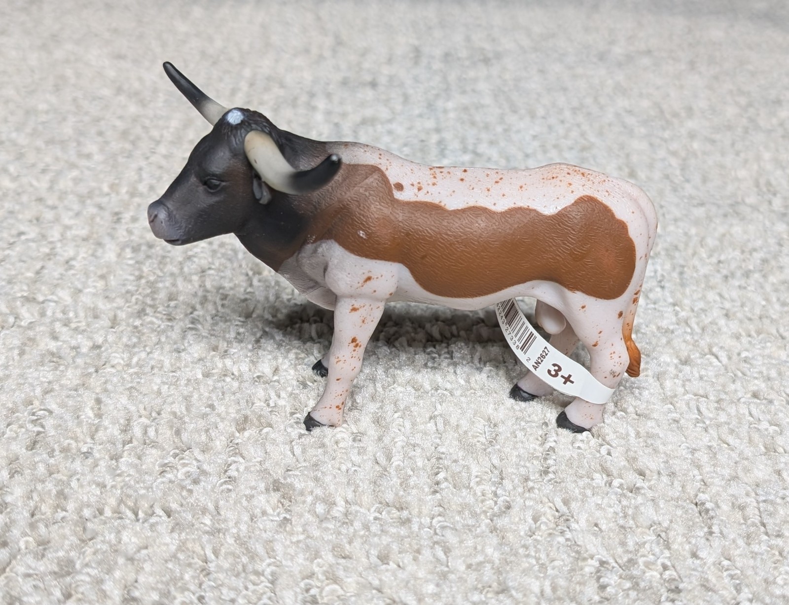 Terra by Battat Longhorn Steer AN2627 Farm Animal Ranch Bull Cow