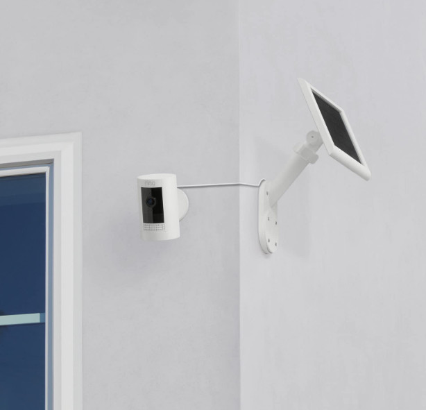 Ring Wall Mount for Cameras and Solar Panels - White